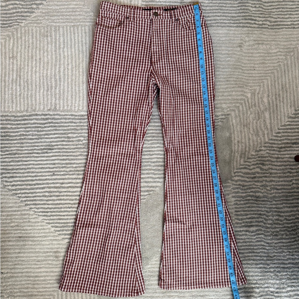 Lee Checkered / Houndstooth Flare Jeans – Size 30